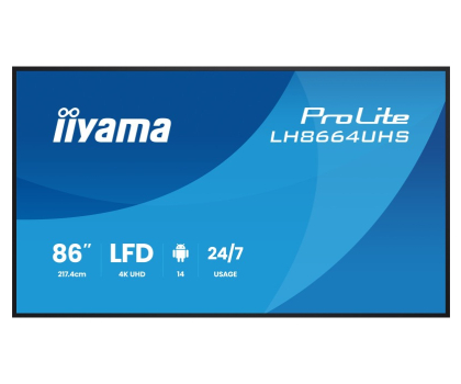 Monitor LED 32" i większy iiyama ProLite LH8664UHS-B3AG